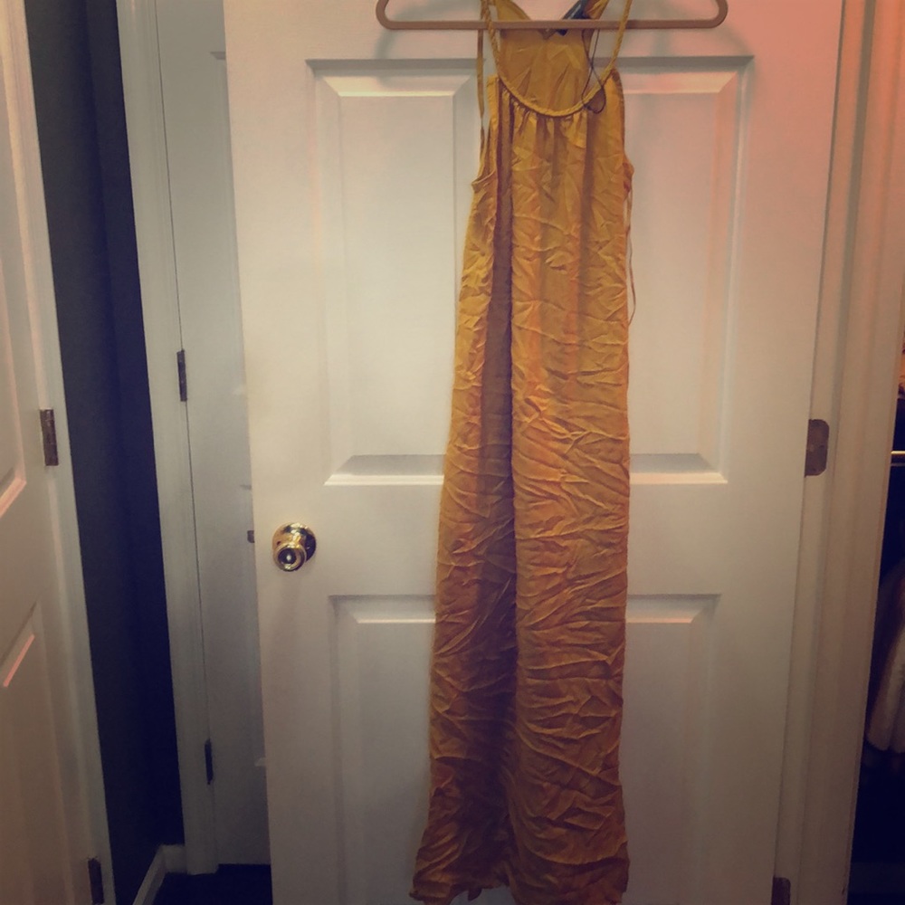 Yellow maxi dress